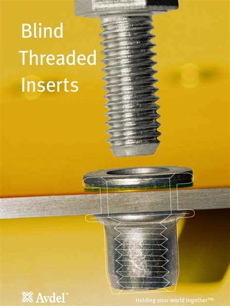 sheet metal threaded inserts|screw inserts for thin metal.